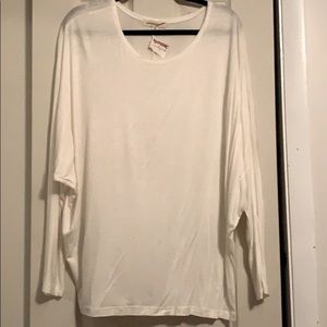 White Bat Wing Blouse